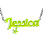 Colar Colorido "New York" Style Personalizado com Pingente